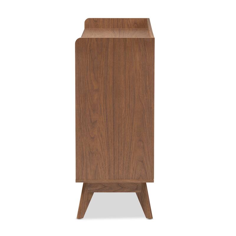 6 Drawer Dresser - White Walnut Storage Chest - Modern Bedroom Furniture - 56" Wide