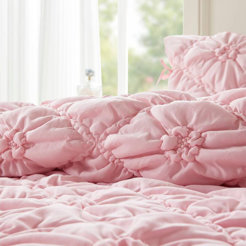 Intelligent Design Lily Embroidered Comforter Set