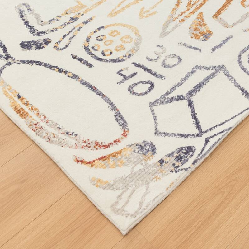 Katie Merz SPORTSGLYPHS Tennis Area Rug