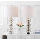 preview thumbnail 15 of 63, JONATHAN Y Ella 27" Glass Triple-Sphere LED Table Lamp, Mercury Silver/Chrome (Set of 2)