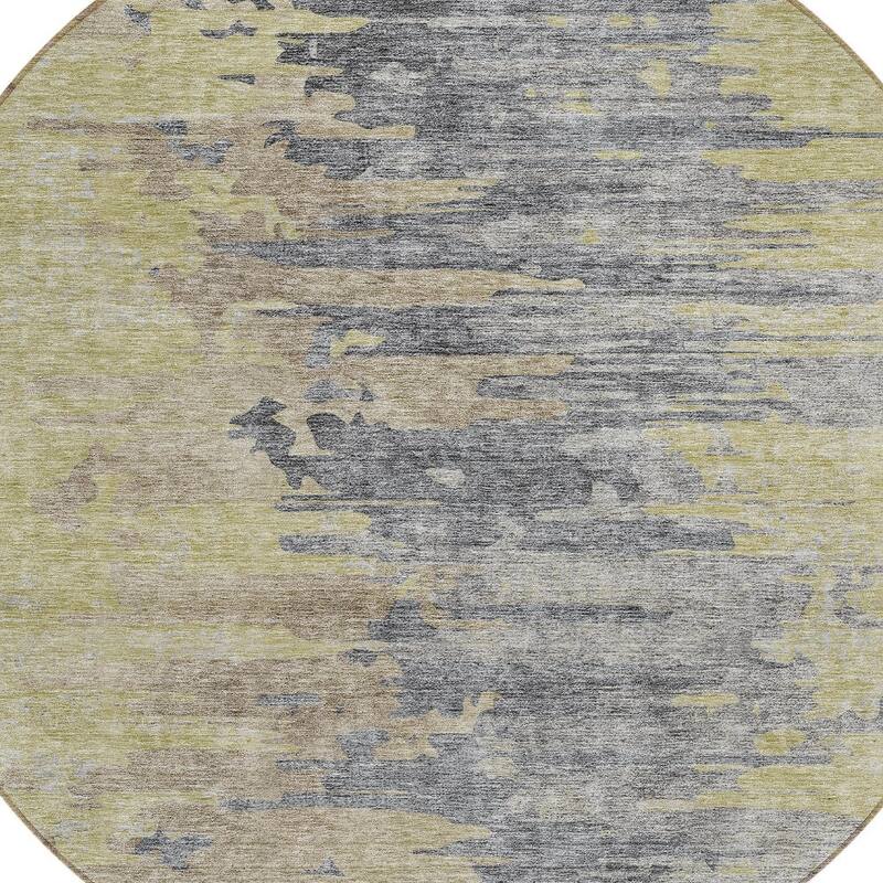 HomeRoots Abstract Transitional Rectangle Outdoor Rug