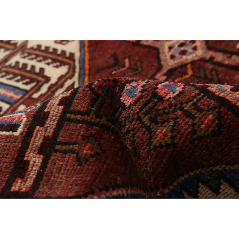 ECARPETGALLERY Hand-knotted Andelz Red Wool Rug - 3'9 x 9'10