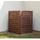 preview thumbnail 17 of 36, 3-Panel Outdoor Air Conditioner Fence Screen, Outside Wood Privacy Fence, 32" W x 38" H
