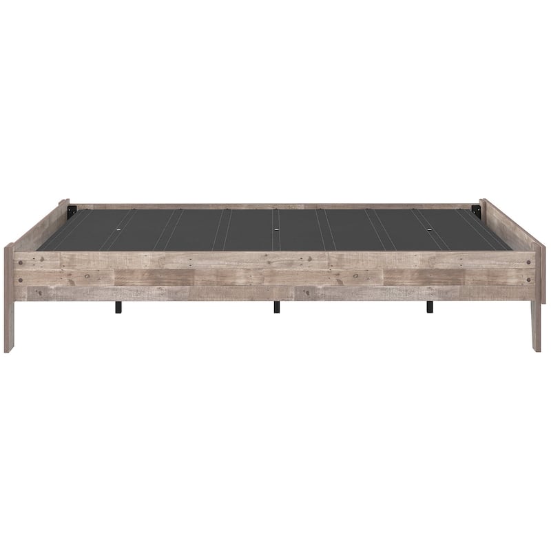 Signature Design by Ashley Neilsville Weathered Woodgrain Platform Bed