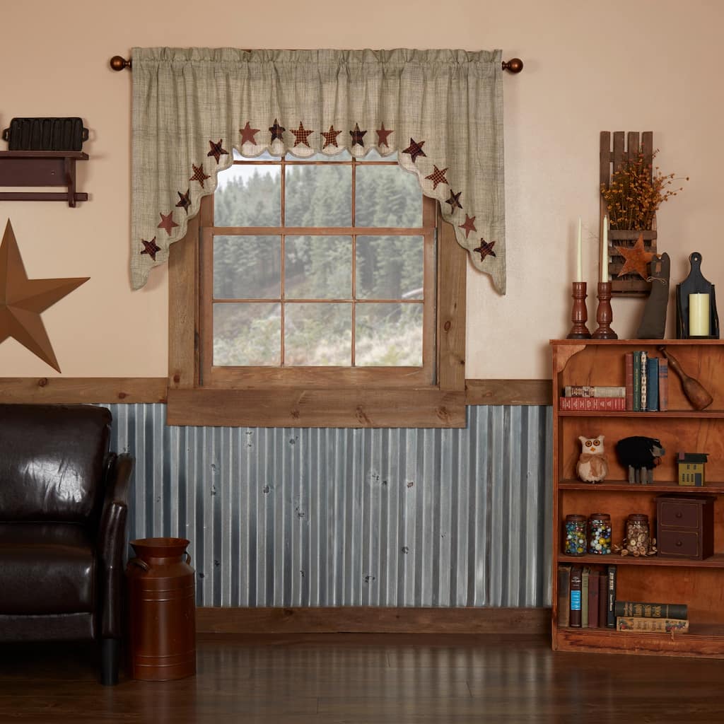 Abilene Star Swag Set of 2 36x36x16 - 36x36