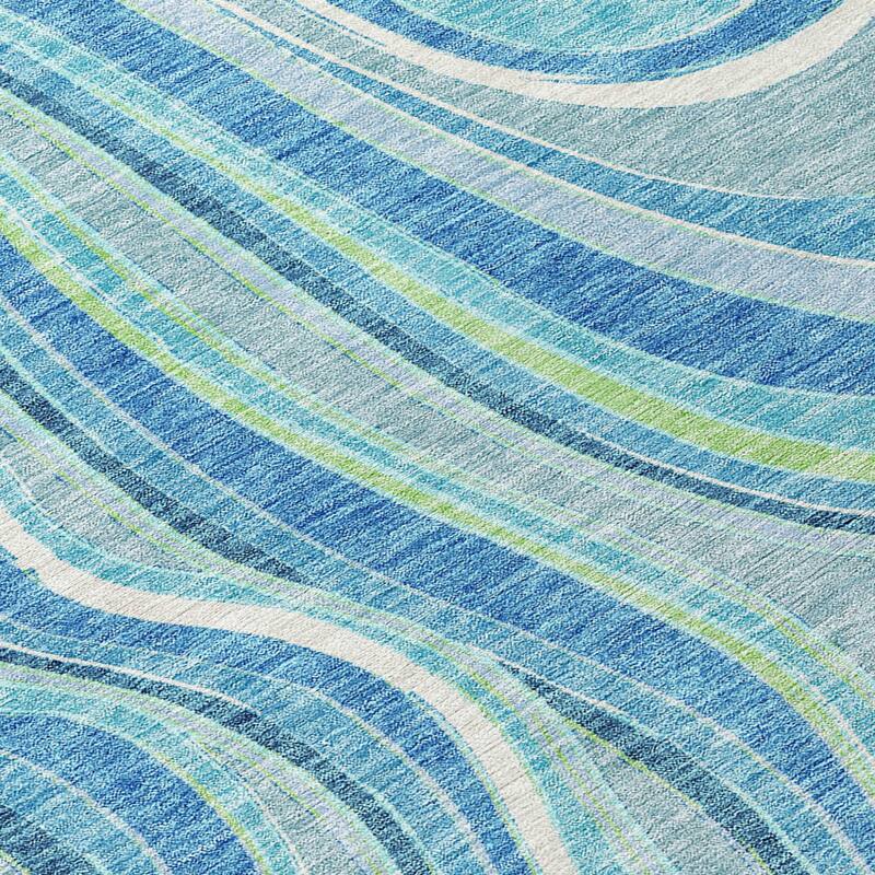 HomeRoots Abstract Transitional Rectangle Outdoor Rug