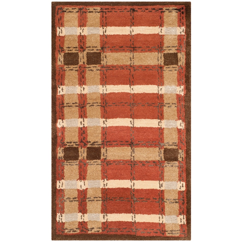 Martha Stewart by SAFAVIEH Colorweave Plaid Wool/ Viscose Rug