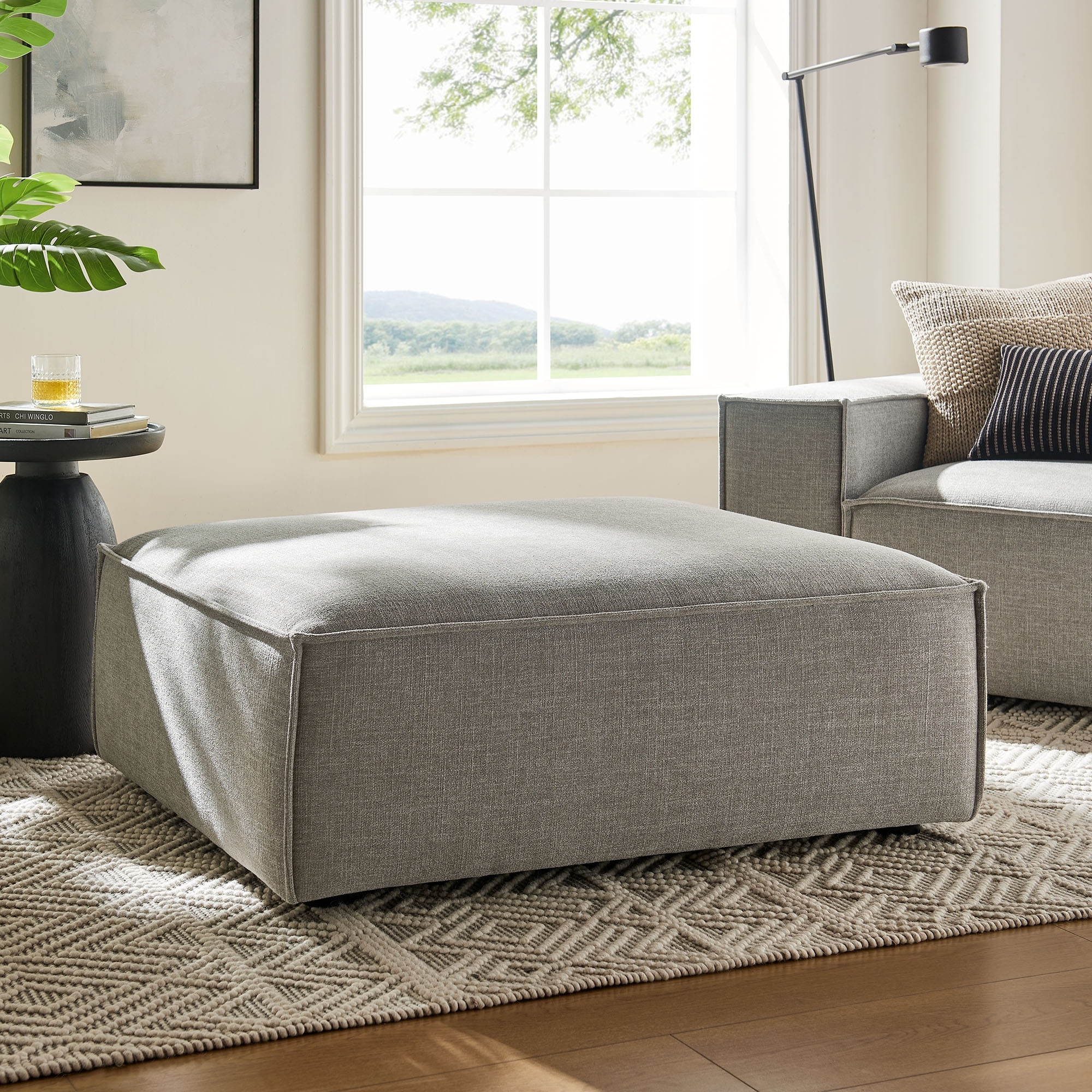 Restore Performance Fabric Upholstered Modular Ottoman