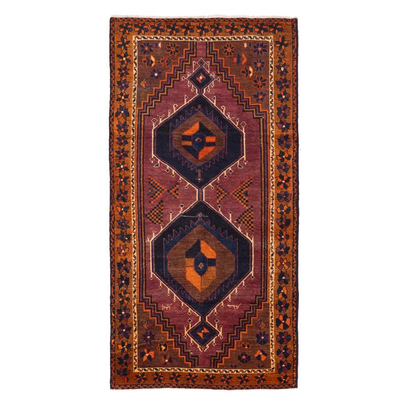 ECARPETGALLERY Hand-knotted Konya Anatolian Burgundy Wool Rug - 4'6 x 8'11