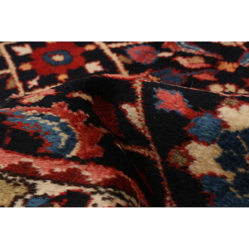 ECARPETGALLERY Hand-knotted Andelz Black Wool Rug - 4'4 x 8'4