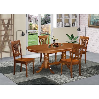 Antique Dining Room Set - Table & 8 Chairs - Black Cherry Finish - Kitchen Set