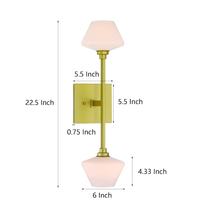 Acroma 2 - Light Dimmable Gold Wall Sconce