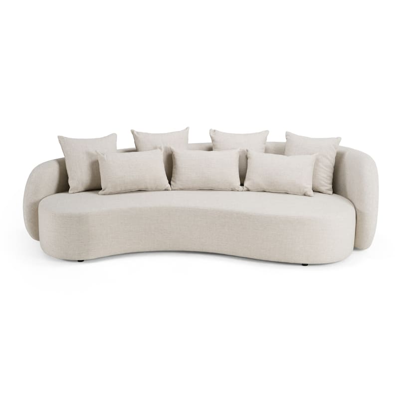 Renava Tabarca Outdoor Beige Fabric 4 Seat Sofa
