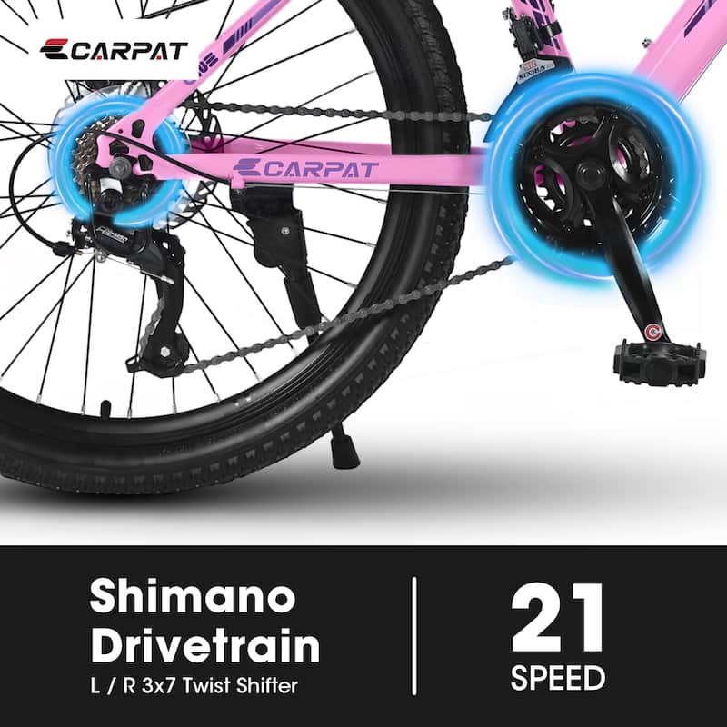 24 inch Mountain Bike for Teenagers Girls Women