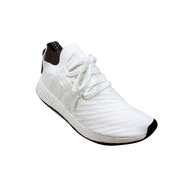 Shop Adidas Men's NMD R2 Primeknit White/Black BY3015 - Overstock 
