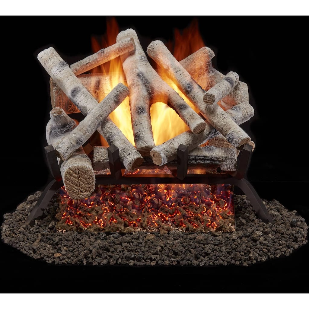 Duluth Forge BVL18-2 45,000 BTU Natural Gas Log Set Fireplace with