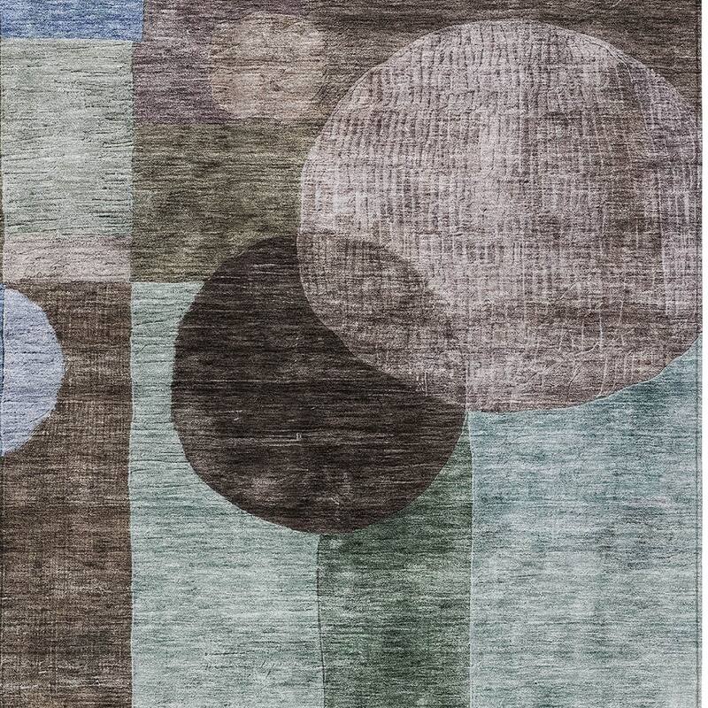 HomeRoots Geometric Transitional Rectangle Outdoor Rug