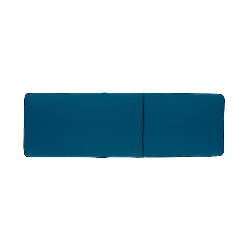 Nadine Outdoor Modern Cushioned Acacia Chaise Lounges (Set of 2) by Christopher Knight Home