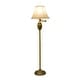 Thumbnail 29, Swing-arm Floor Lamp with Faux Silk Shade. Changes active main hero.