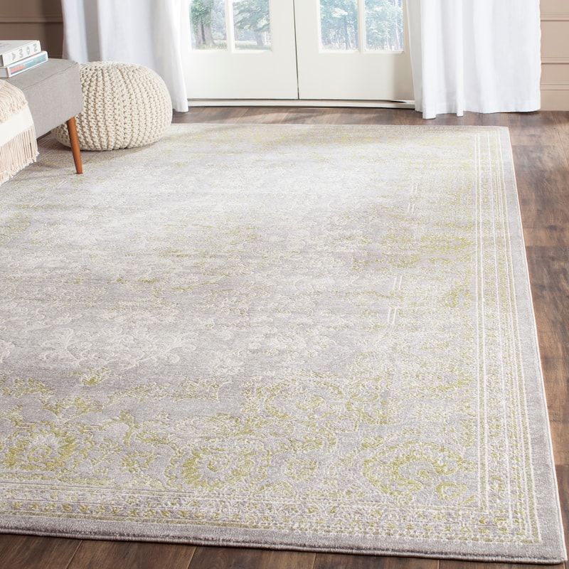 SAFAVIEH Passion Hennie Vintage Distressed Boho Oriental Rug - 8' x 11' - Grey/Green