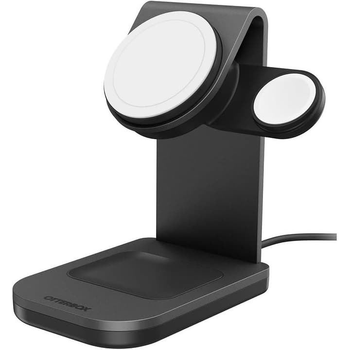 OtterBox 3-in-1 Wireless Charging Station 1.0 for MagSafe, Black, 15 Watts - n/a - White/Black
