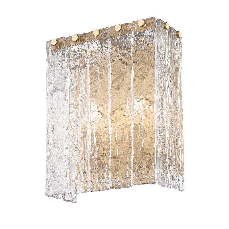 Z-Lite 1943-2S Glacier 12" Tall Bathroom Sconce