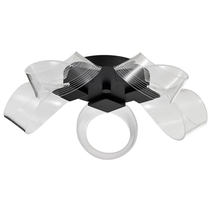Nuvo Lighting 62/2035 Barnett 21" Wide Flush Mount Ceiling Fixture - Matte Black