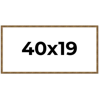 40x19 Frame Gold Picture Frame - Complete Modern Photo Frame Includes