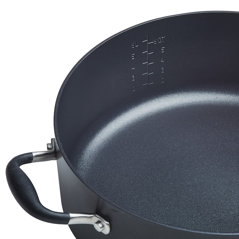 7.5-Quart Advanced Home Nonstick Wide Stock Pot/Stockpot, Onyx