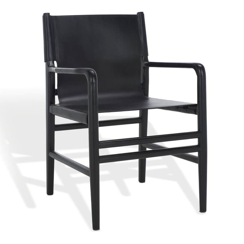 SAFAVIEH Couture Cassaphina Solid Wood Arm Chair, Fully Assembled - 22"W x 23"D x 34"H