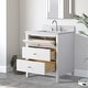 preview thumbnail 9 of 79, Vanity Art 30" Freestanding Bathroom Vanity with Engineered Marble Top and Sink