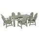 preview thumbnail 10 of 31, HIGHWOOD Hamilton Adirondack 7-Piece Outdoor Dining Height Set Eucalyptus