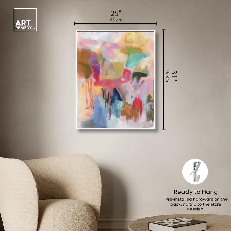 Art with Bold Colors Canvas by Art Remedy