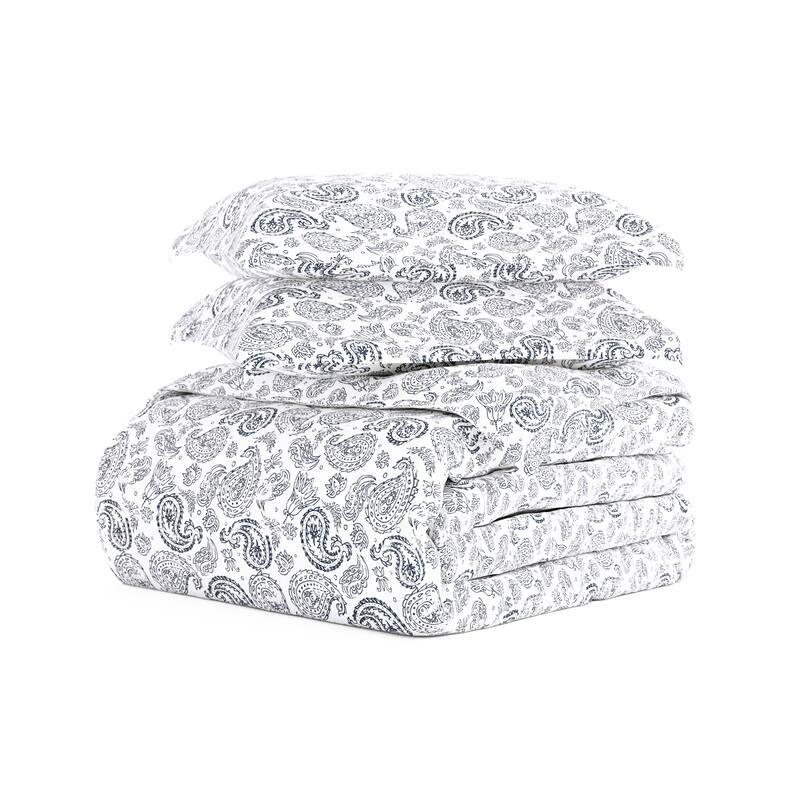 Becky Cameron Coarse Paisley 3 Piece Duvet Cover Set