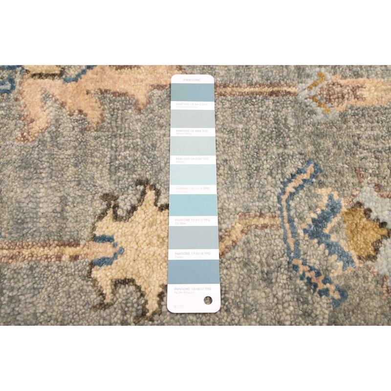 ECARPETGALLERY Hand-knotted Finest Agra Jaipur Teal Wool Rug - 9'3 x 12'10