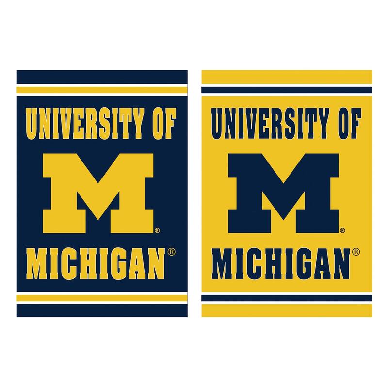 Embossed Suede Flag, Garden Size, University Of Michigan