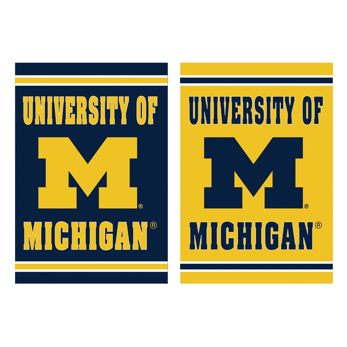 Embossed Suede Flag, Garden Size, University Of Michigan