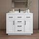 Option White / Giotto Quartz Top / Matte Black Hardware