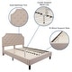 preview thumbnail 107 of 121, Tufted Platform Bed with 10 Inch Pocket Spring Mattress