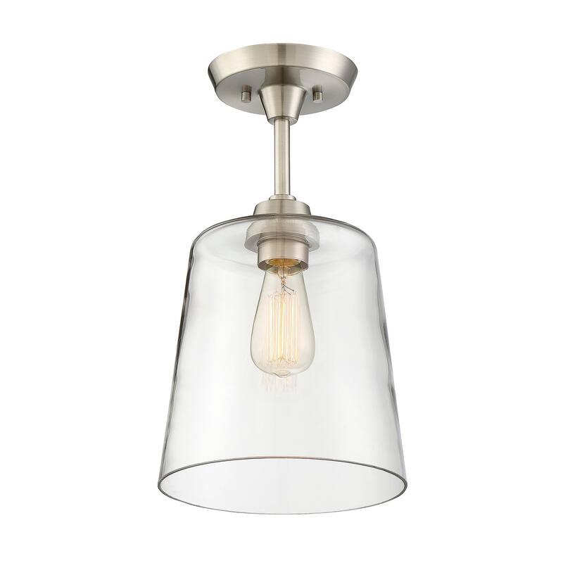 Meridian M60010 Single Light 10" Wide Semi-Flush Ceiling Fixture