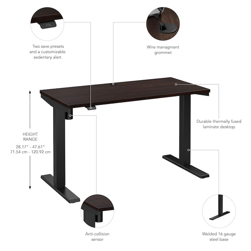 Bush Business Furniture Move 40 Series 48x24 Adjustable Standing Desk
