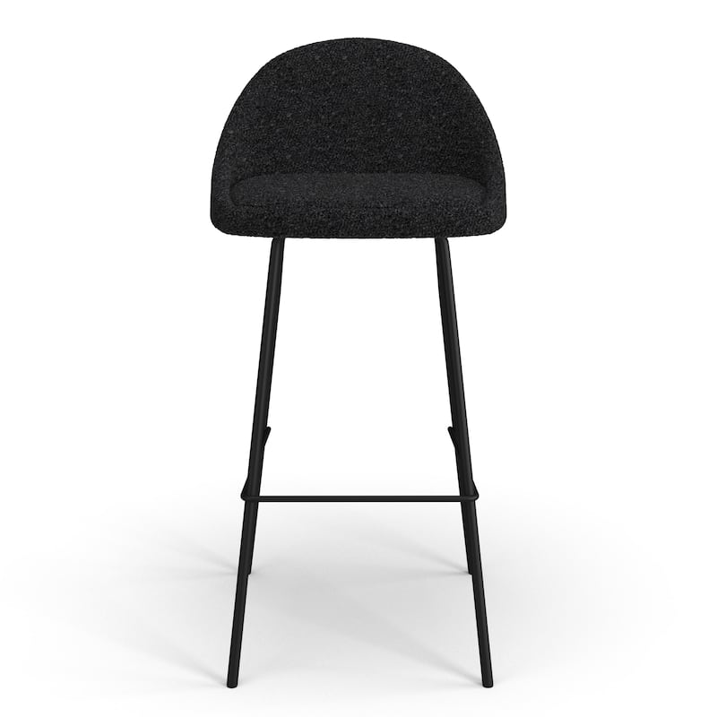 Marco Boucle Bar Height Stools Black Legs (Set of 2)