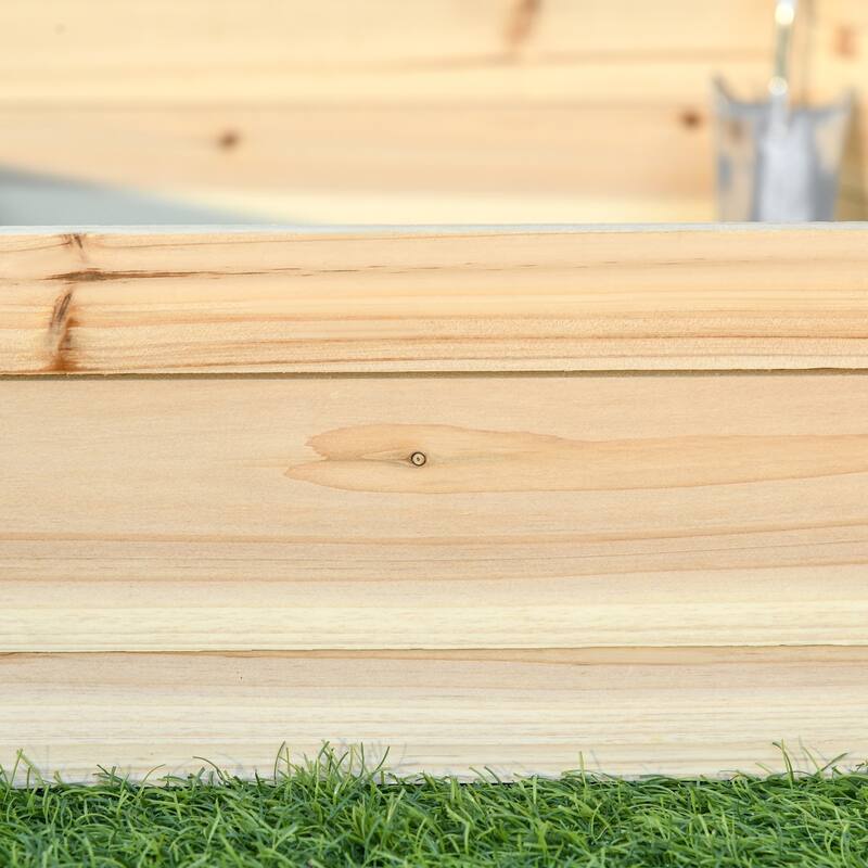 Outsunny Wooden Raised Garden Bed