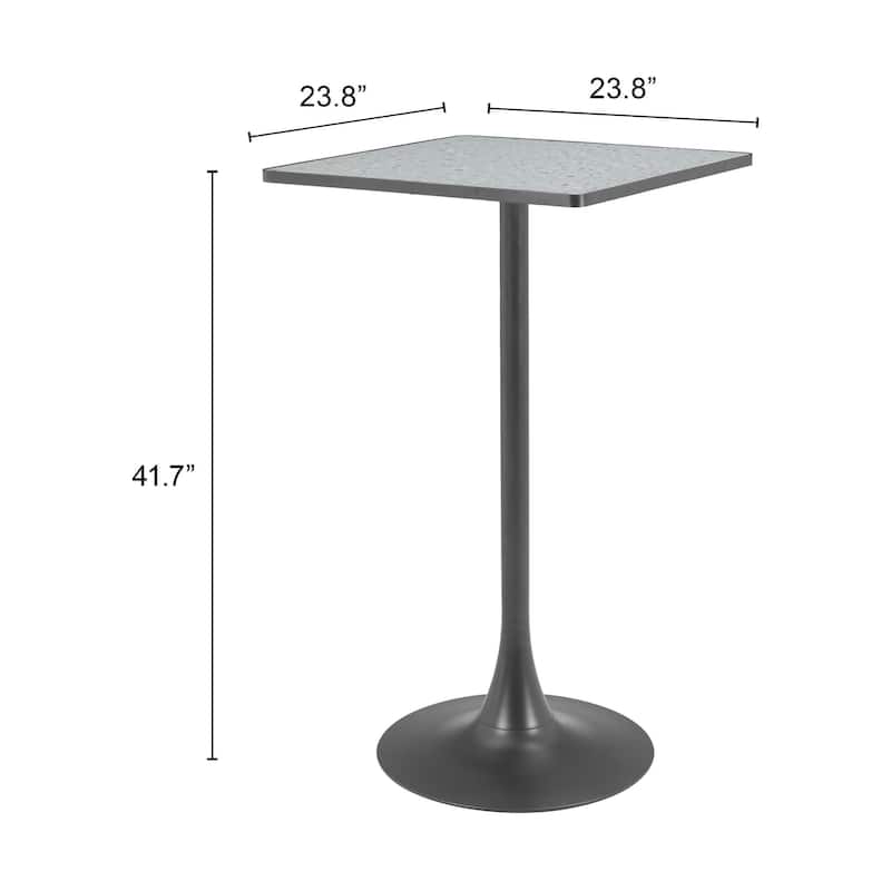 Spot Bar Table Gray & Black