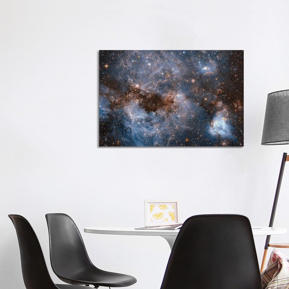 iCanvas "Maelstrom Of Glowing Gas And Dark Dust, Papillon Nebula, N159" by NASA Canvas Print