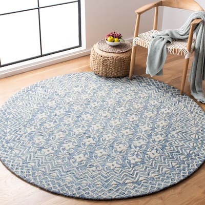 SAFAVIEH Handmade Blossom Manuela Modern Floral Wool Rug
