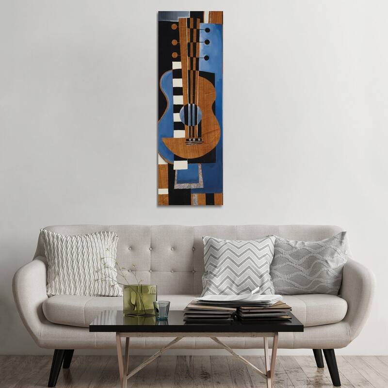 iCanvas "Blues Guitar" by Liz Jardine Canvas Print - 60x20x1.5