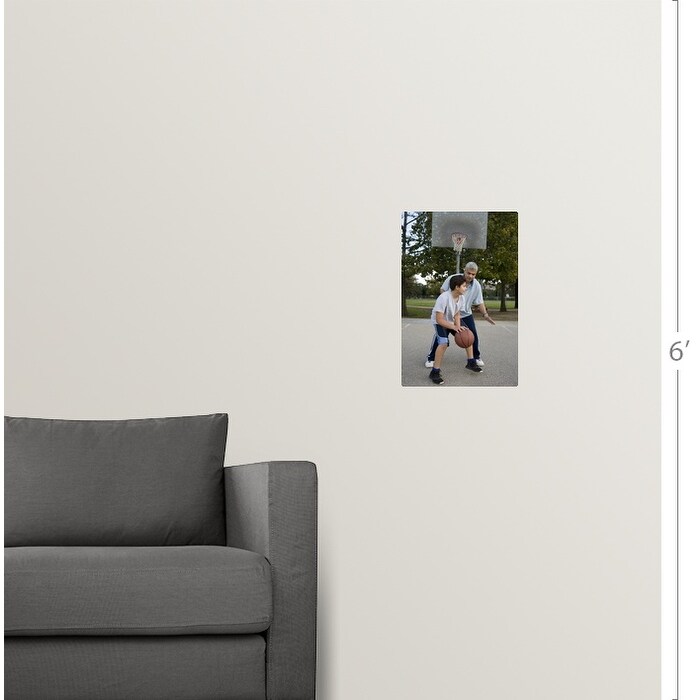 Shop Father And Son Playing Basketball Poster Print Overstock