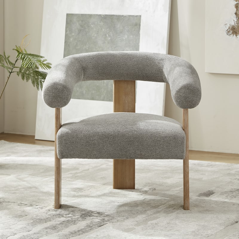 Accent Chair/Armchair Living Room Chair with Solid Wood Frame