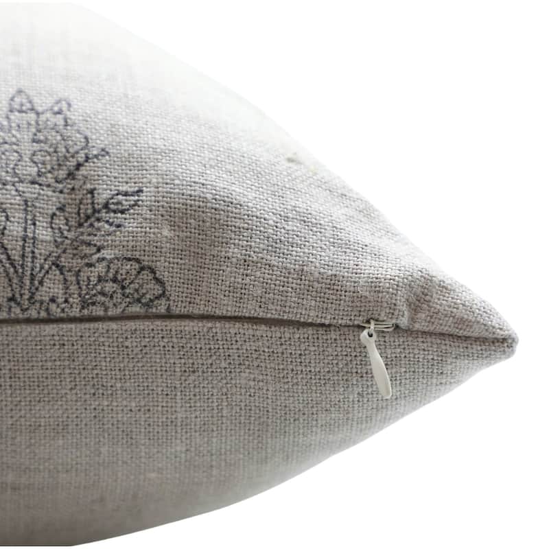 Fabdivine Linen Handmade Block print pillow Cover